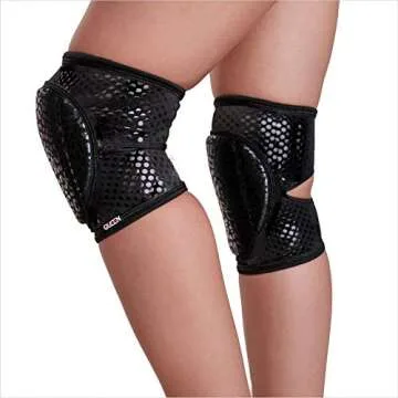 Wild Black Grip Knee Pads for Dance Enthusiasts