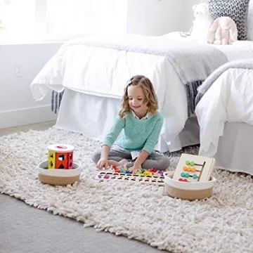 NaturalCozy 5-Piece Cotton Rope Baskets for Home