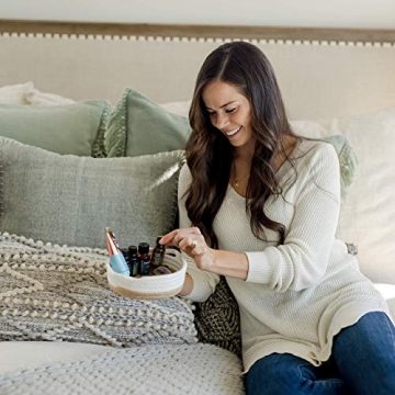 NaturalCozy 5-Piece Cotton Rope Baskets for Home