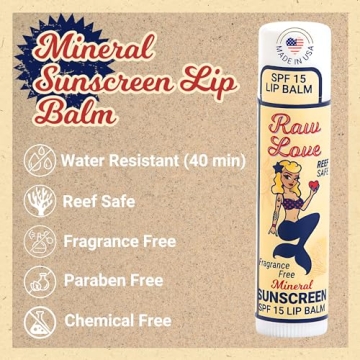 Raw Love SPF 15 Mineral Sunscreen Lip Balm | Reef Safe