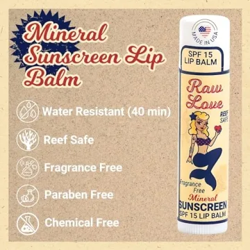 Raw Love SPF 15 Mineral Sunscreen Lip Balm | Reef Safe