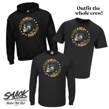 Pittsburgh Hockey Fans. Black and Gold 'Till I'm Dead and Cold. Black T-Shirt (Sm-5X) (Short Sleeve, Large)