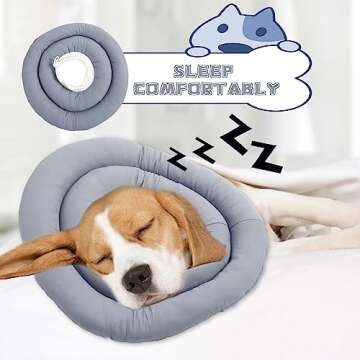 Soft Dog Cone for Small Dogs Adjustable Protective Recovery