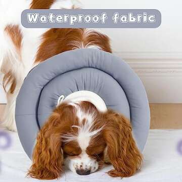 Soft Dog Cone for Small Dogs Adjustable Protective Recovery