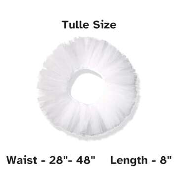 Kangaroo Tulle Skirts for Women I White Tutu Skirt I Ballet Tutu Dress for Women I Layered Tutus I R...