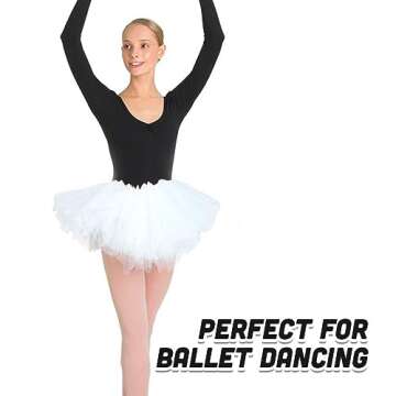 Kangaroo Tulle Skirts for Women I White Tutu Skirt I Ballet Tutu Dress for Women I Layered Tutus I Running White Puffy Skirt I Costume for Halloween Dance Birthday Cosplay Party Tutu for Adult Women