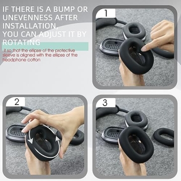 AirPods Max Silicone Earpad Covers Sweatproof Protection