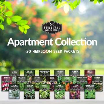 Indoor Garden Vegetables Hydroponic Apartment Garden - Non-GMO Heirloom Vegetable Varieties for Smal...