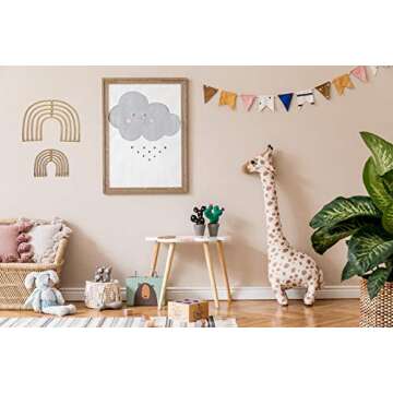 Lucky Love Rattan Rainbow Nursery Decor & Mountain Decor| Baby Room Wall Decor for Baby Girl or Baby...