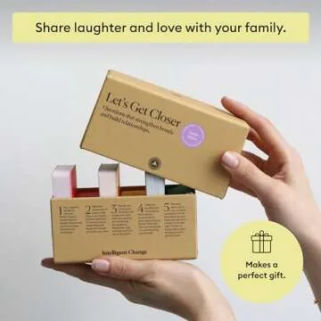 Intelligent Change Get Closer: Family Bonding Question Card Game, Conversation Starters with Fun Questions & Activities, Fun Talking Card Game for Families, Icebreaker Card Deck, 100 Question Cards