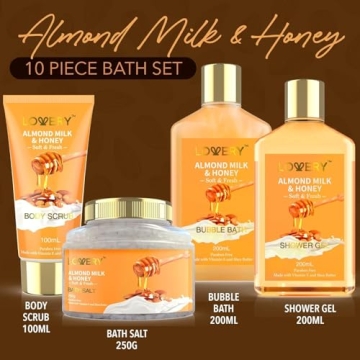 Almond Milk & Honey Beauty Gift Basket for Women