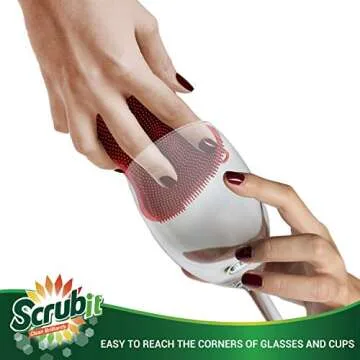 Silicone Scrubbing Sponge Set - Non Scratch & Odor Free