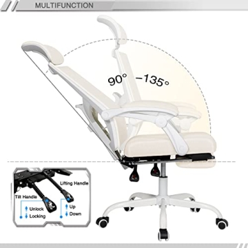 Qulomvs Ergonomic Office Chair - Adjustable Comfort & Style