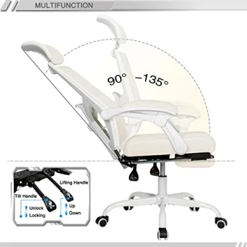 Qulomvs Ergonomic Office Chair - Adjustable Comfort & Style