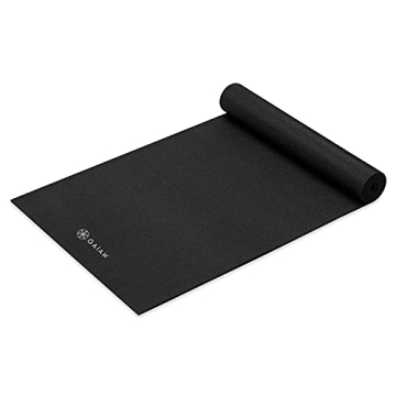 Gaiam Yoga Mat Premium Solid Color Non Slip Exercise & Fitness Mat for All Types of Yoga, Pilates & ...