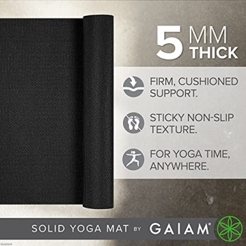 Gaiam Premium Non-Slip Yoga Mat for All Workout Types