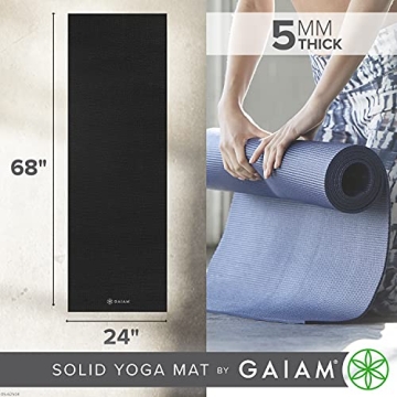 Gaiam Premium Non-Slip Yoga Mat for All Workout Types