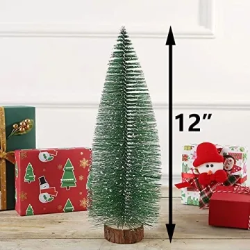 2pcs Mini Christmas Trees for Holiday Decor and Crafts
