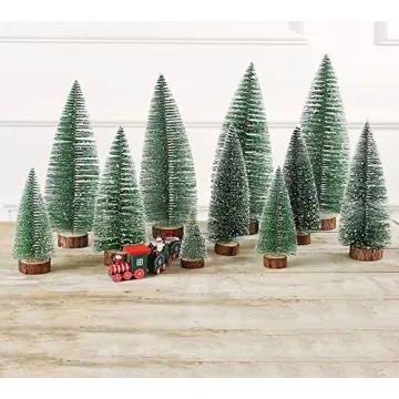 2pcs Mini Christmas Trees for Holiday Decor and Crafts