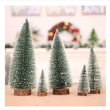 2pcs Mini Christmas Trees for Holiday Decor and Crafts