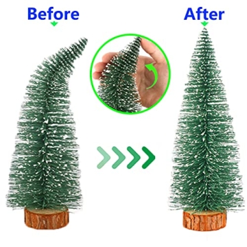 2pcs Mini Christmas Trees for Holiday Decor and Crafts