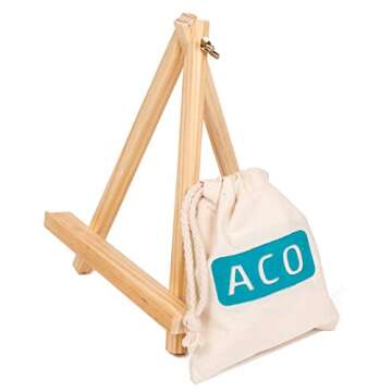 ACO Premium Solid Oak Framed Felt Changeable Letter Board 10 x 10, with Free Canvas Bag, 340 Characters, Emojis, Numbers & Punctuation, Wall Mounting Hook, Wooden Stand, and Cutting Scissors!
