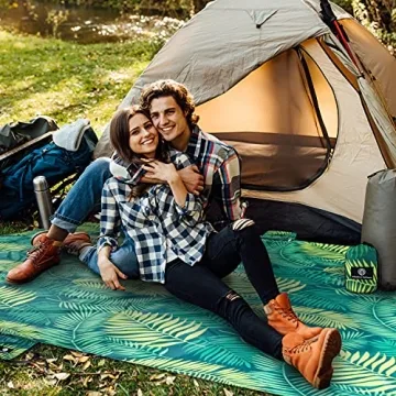 URBANECO Waterproof Sandproof Beach Blanket 107" x 77"