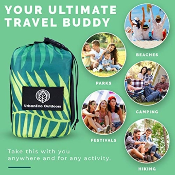 URBANECO Waterproof Sandproof Beach Blanket 107" x 77"