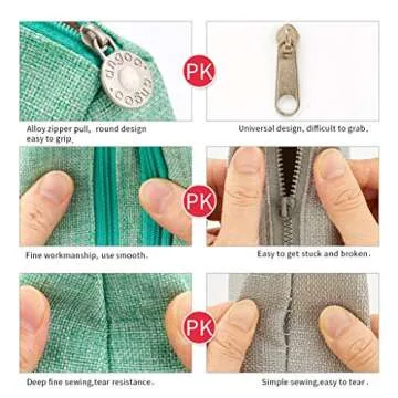 EASTHILL Pencil Case Large Capacity Pencil Pouch School Suppies Pen Case Simple Stationery College Office Organizer for Girls Adults-Green