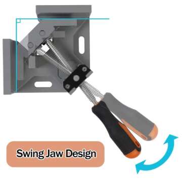 ZOENHOU 90 Degree Right Corner Clamp for Woodworking Projects