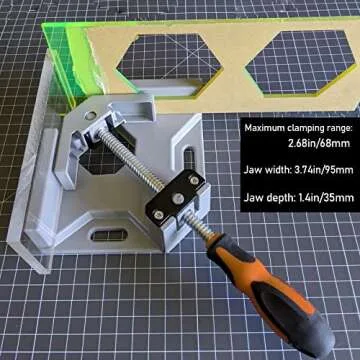 ZOENHOU 90 Degree Right Corner Clamp for Woodworking Projects