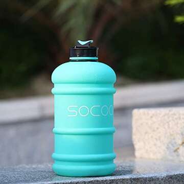 SOXCOXO 2.2L BPA Free Half Gallon Water Bottle