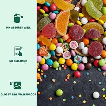 HTVRONT Glossy Photo Paper 100 Sheets for Printers - Inkjet Printer Paper 8.5x11, Instant Dry, Chip ...