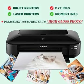 HTVRONT Glossy Photo Paper 100 Sheets 8.5x11 Inkjet