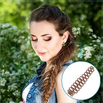 KWQ Hair Braiding Tool French Centipede Braiders Hair Styling Tool Kit Magic Hair Twist Styling Accessories(7 Pieces)