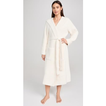 Luxurious Barefoot Dreams Hooded Robe for Cozy Living