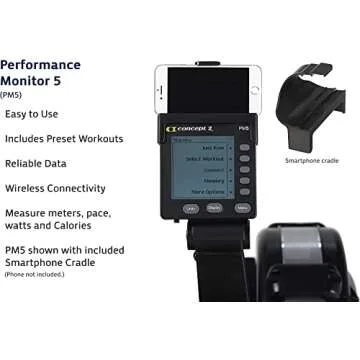 Concept2 Model D Upgraded New Rowing Machine Indoor Rowing Machine for Exercise Control Your Workout Intensity with PM5 Performance Monitor and Bundled with HogoR Cleaning Cloth