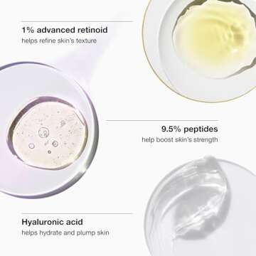 Clinique Smart Clinical Repair Wrinkle Correcting Face Serum With Hyaluronic Acid, Peptides + Advanced Retinoid Serum | Anti-Aging + Hydrating, 1 Fl Oz