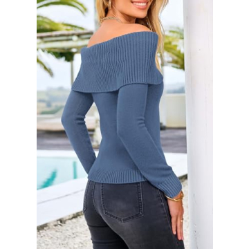Chic PRETTYGARDEN Women's Off Shoulder Sweater for Fall