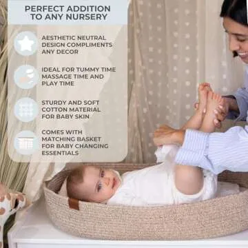 Toodly Baby Changing Basket - Safe Cotton Rope Design