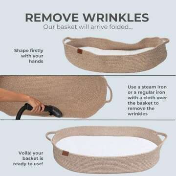 Toodly Baby Changing Basket - Safe Cotton Rope Design