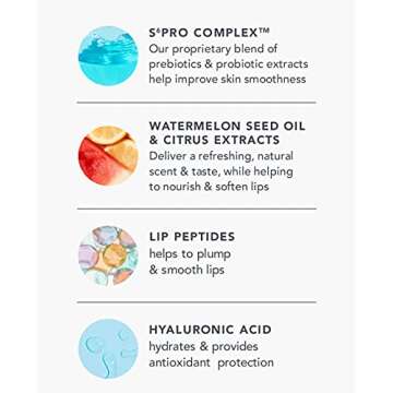 TULA Skin Care Lip SOS - Lip Treatment Balm that Plumps, Smooths & Hydrates lips with a Glossy Tint, Blushing Lemonade, 0.28 oz.