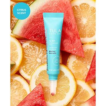 TULA Skin Care Lip SOS - Lip Treatment Balm that Plumps, Smooths & Hydrates lips with a Glossy Tint, Blushing Lemonade, 0.28 oz.