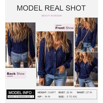 Dokotoo Trendy V Neck Lightweight Cardigan for Women 2024