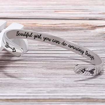 Btysun Trendy Inspirational Bracelets for Teens