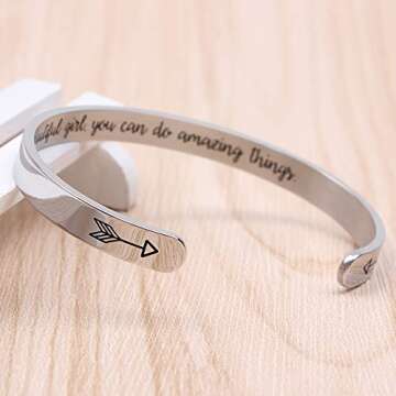 Btysun Trendy Inspirational Bracelets for Teens