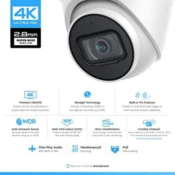 Amcrest 4K Security Camera System with 8Ch NVR