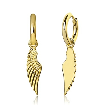 Shop HELLOICE Angel Wings Earrings for Men and Women