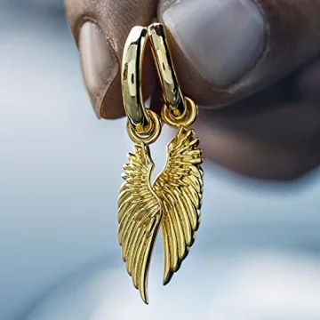 Stylish HELLOICE Angel Wings Earrings for All Occasions