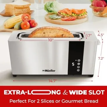 Mueller UltraToast 2-Slice Toaster with Wide Slots